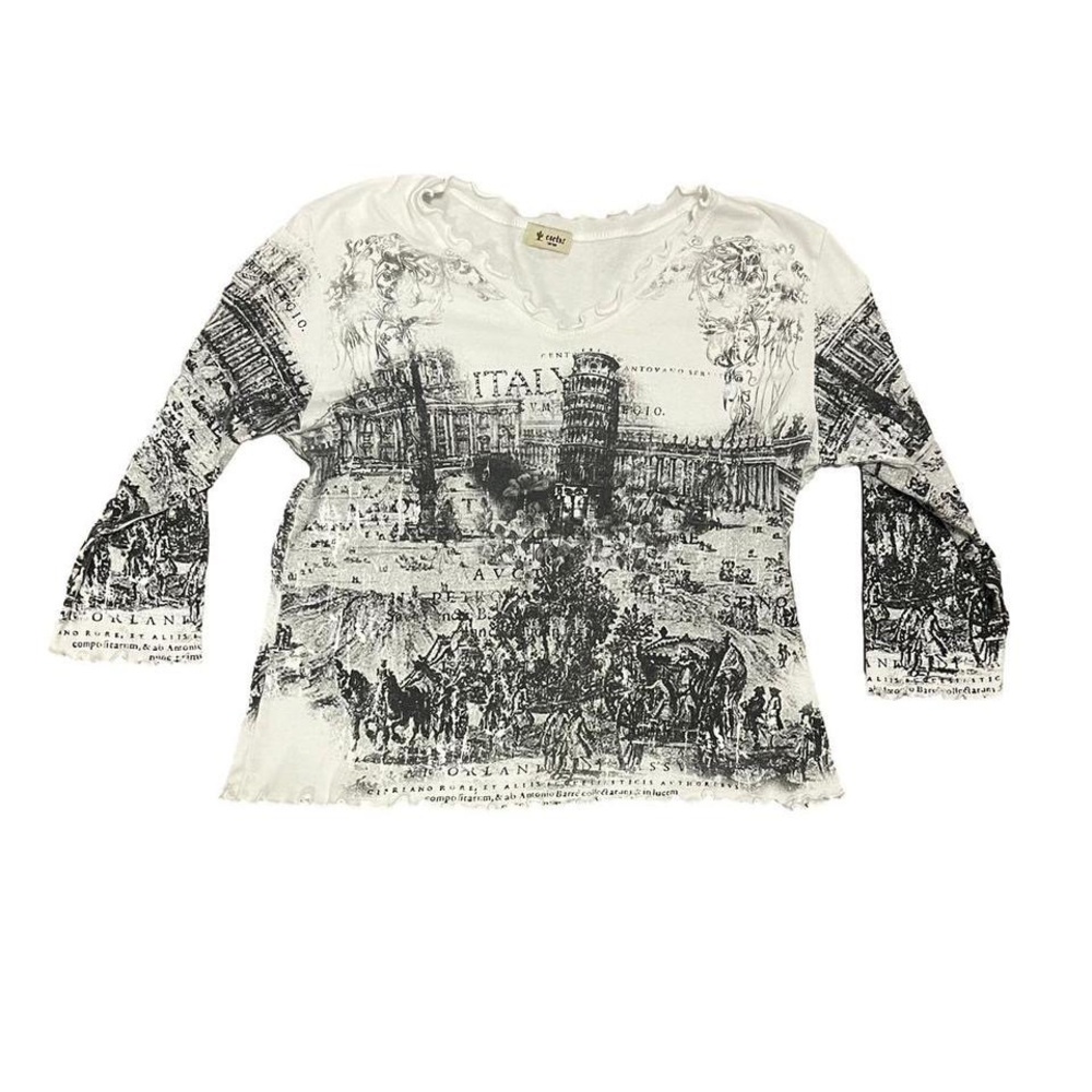 Women's Italy Graphic Long Sleeve Top